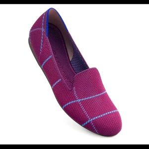 Rothy’s Burgundy Grid Loafers- Size 9.0
